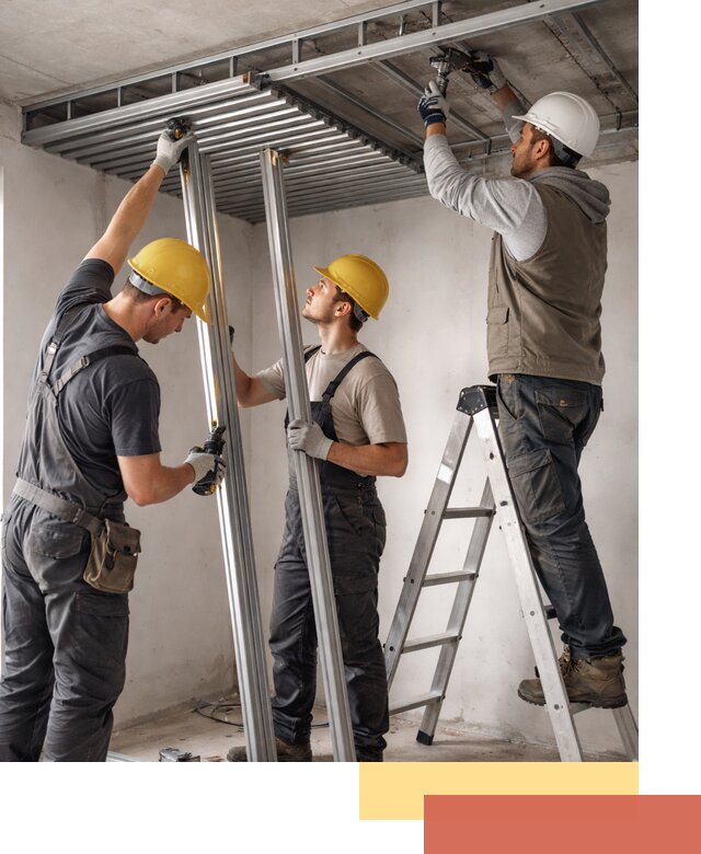 Монтаж реечного потолка под ключ в Вязниках