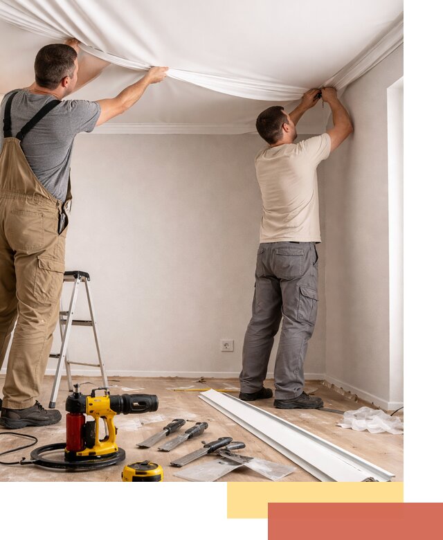 Монтаж ПВХ натяжного потолка в Вязниках качественно и быстро