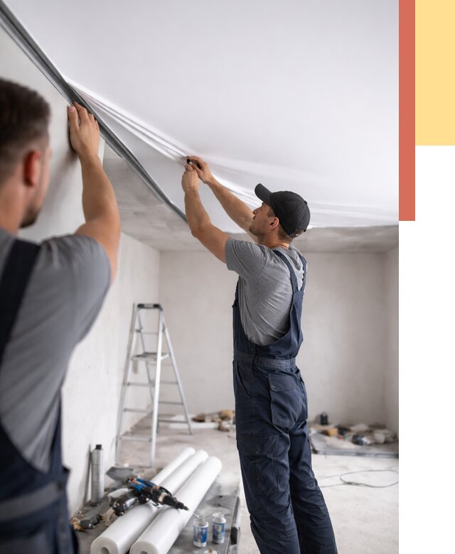 Монтаж матового натяжного потолка в Вязниках от 4807 руб./м² — быстро и недорого | ОТДЕЛОЧНИК-Взн