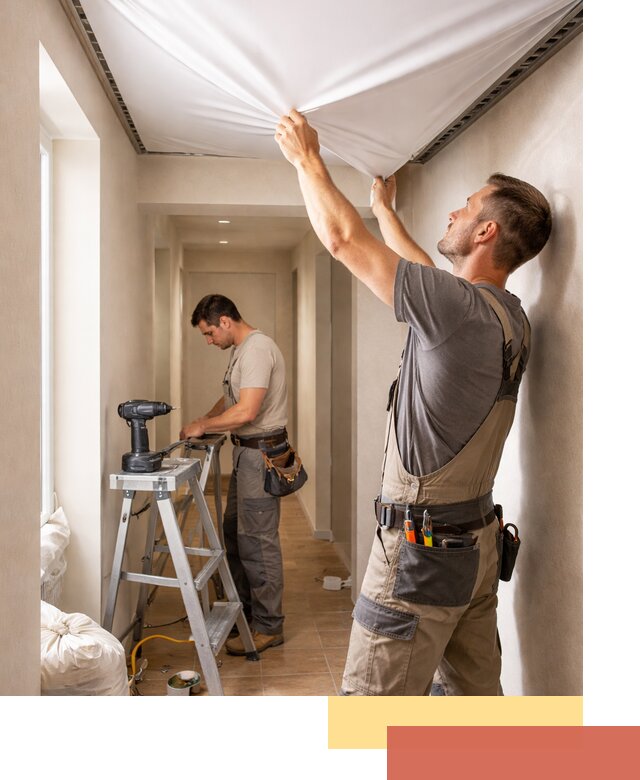 Монтаж натяжного потолка в прихожей в Вязниках