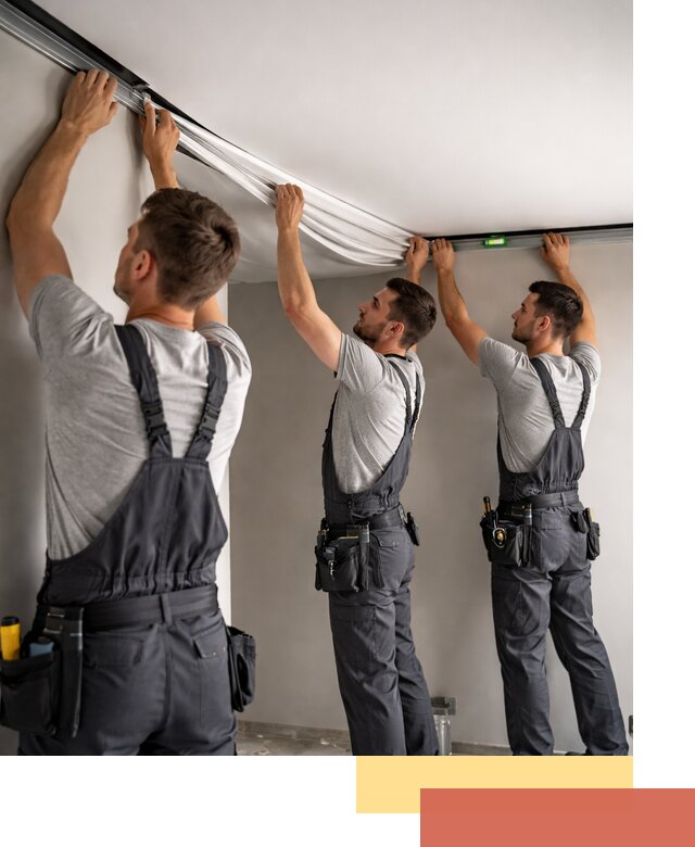 Теневые натяжные потолки в Вязниках: монтаж и отделка быстро и качественно