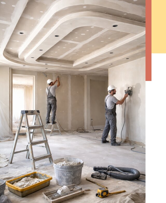 Многоуровневый потолок из гипсокартона в Вязниках от 801 руб. под ключ | ОТДЕЛОЧНИК-Взн