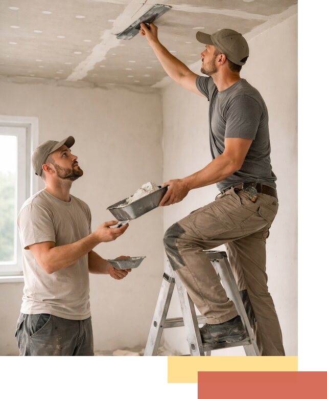 Шпаклевка потолка из гипсокартона в Вязниках качественно и быстро