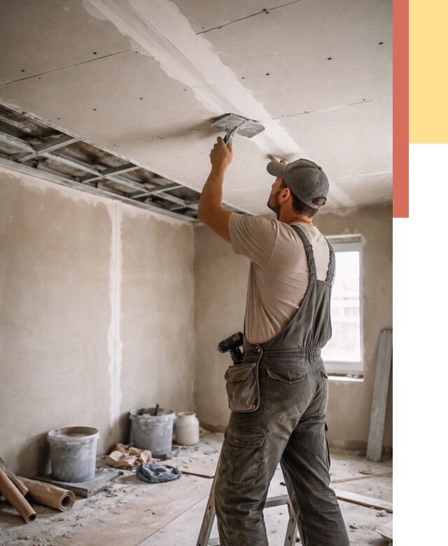 Ремонт потолка из гипсокартона в Вязниках от 694 руб./м² — быстро и недорого | ОТДЕЛОЧНИК-Взн