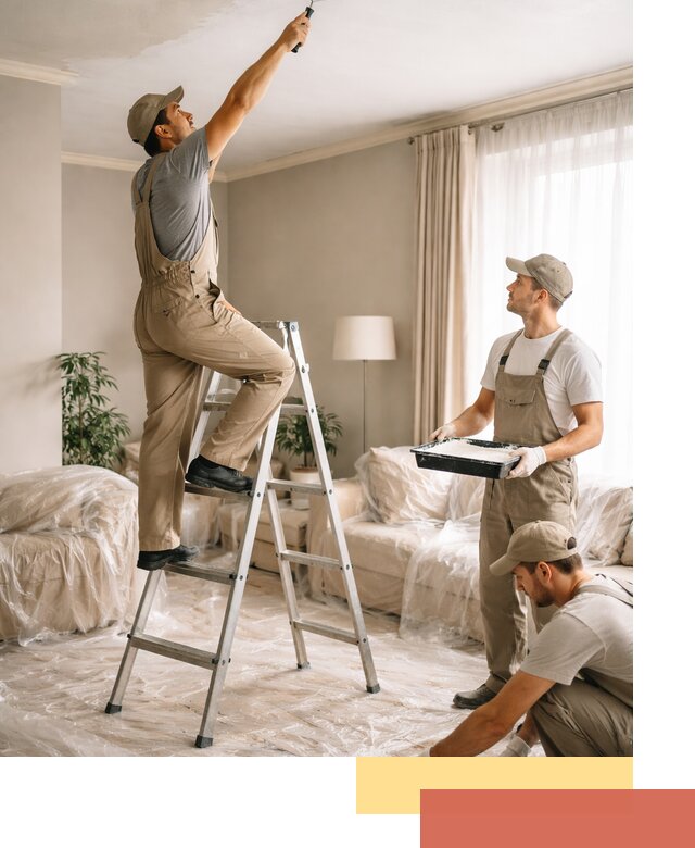 Покраска потолков акриловой краской в Вязниках качественно и быстро