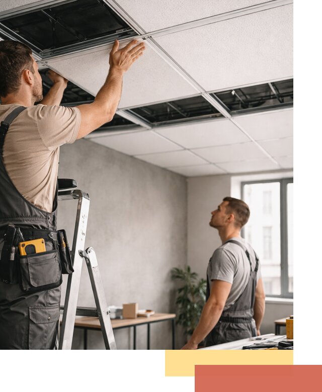 Монтаж потолочной плитки в Вязниках качественно и в срок