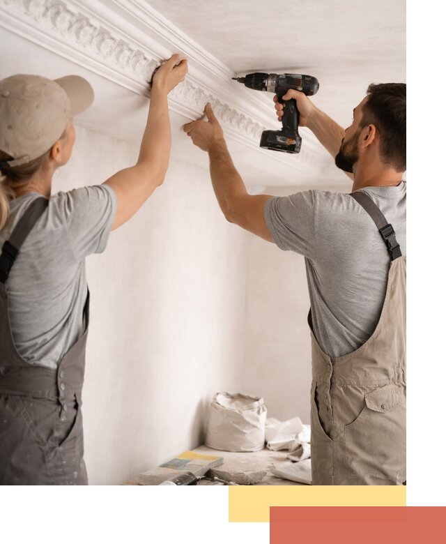 Профессиональный монтаж лепнины на потолок в Вязниках