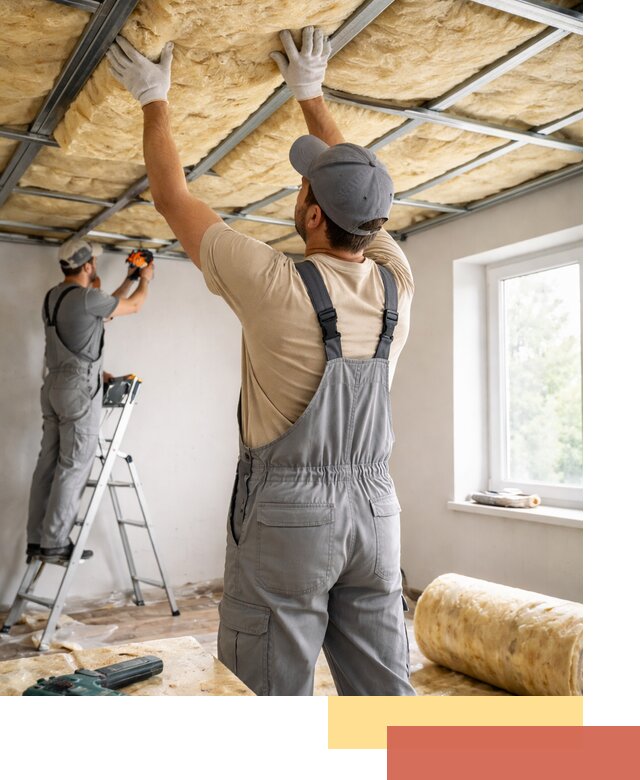 Утепление потолка под ключ в Вязниках качественно и быстро