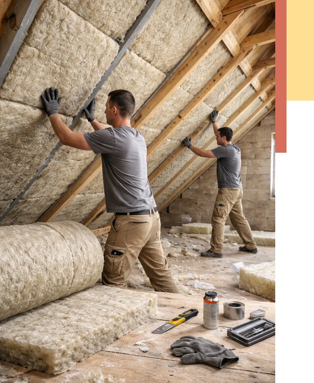 Утепление потолка минватой в Вязниках от 1549 руб. — быстро и недорого | ОТДЕЛОЧНИК-Взн