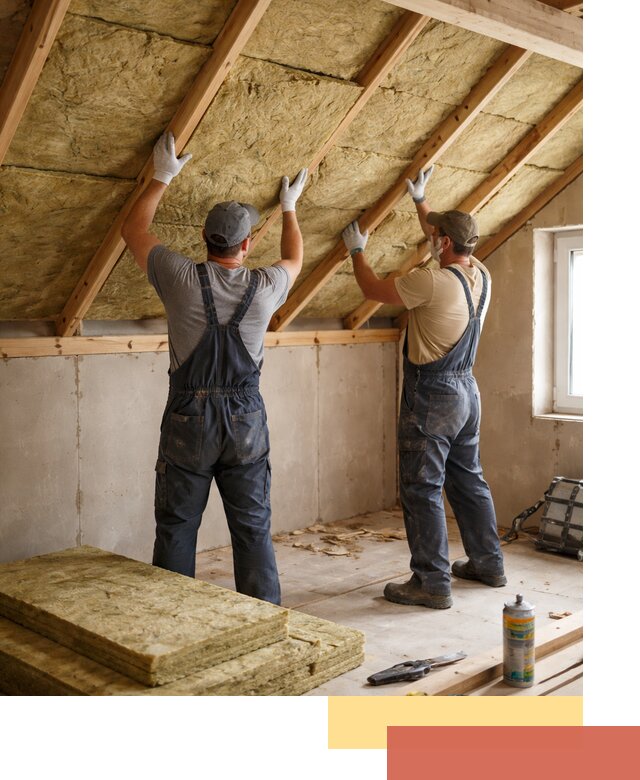 Утепление потолка минеральной ватой в Вязниках