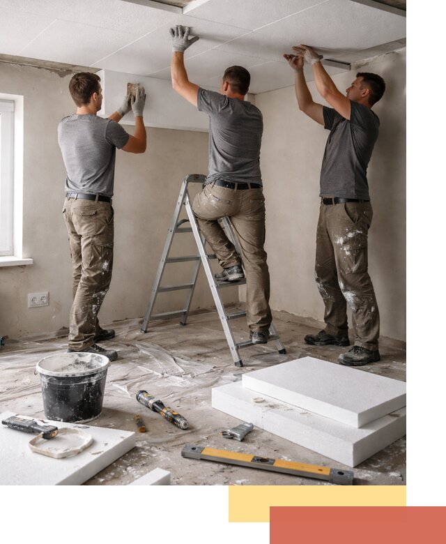 Утепление потолка пенопластом в Вязниках быстро и качественно