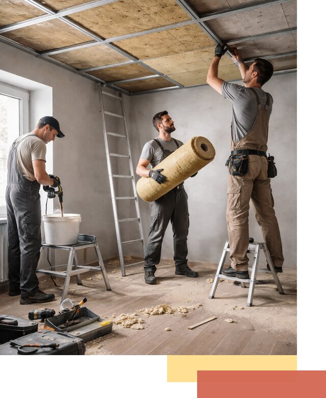 Шумоизоляция потолка в Вязниках: профессиональный монтаж и отделка